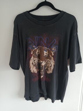 Anine Bing Charcoal Black Crewneck Sweatshirt